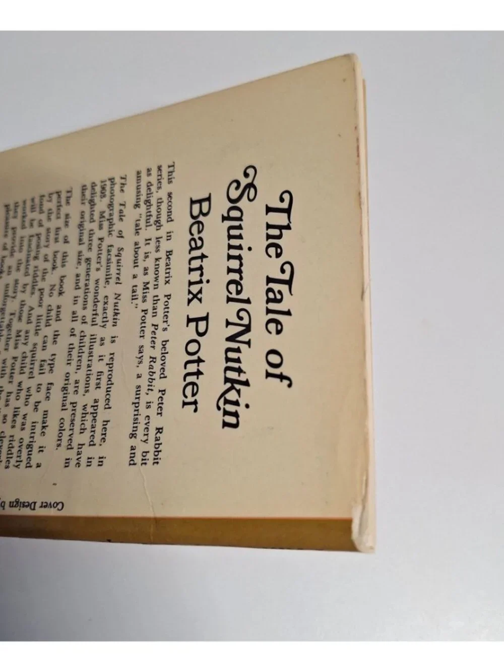 The Tale Of Squirrel Nutkin Beatrix Potter Vintage 1970s Dover Paperback